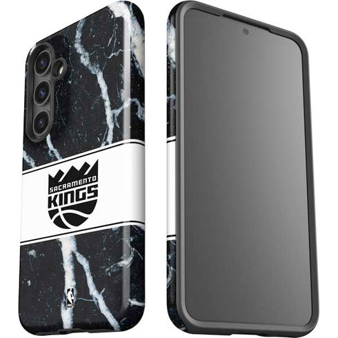 NBA Sacramento Kings Marble Galaxy S24 Plus Impact Case