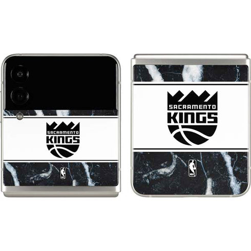 NBA Sacramento Kings Marble Galaxy Z Flip3 5G Skin
