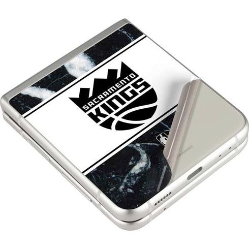 NBA Sacramento Kings Marble Galaxy Z Flip3 5G Skin