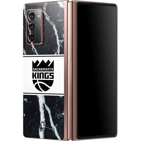 NBA Sacramento Kings Marble Galaxy Z Fold2 5G Skin