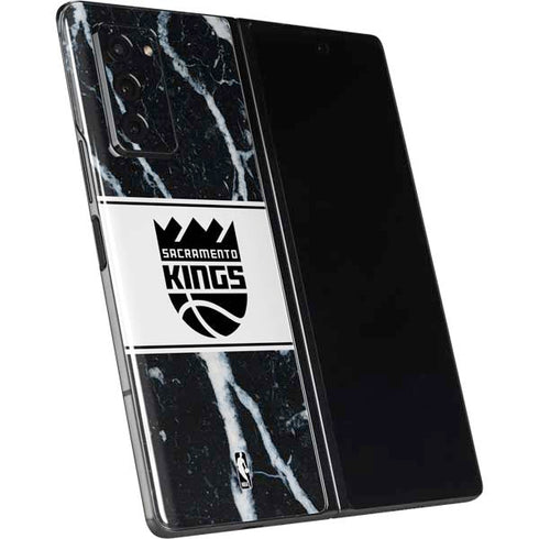 NBA Sacramento Kings Marble Galaxy Z Fold2 5G Skin