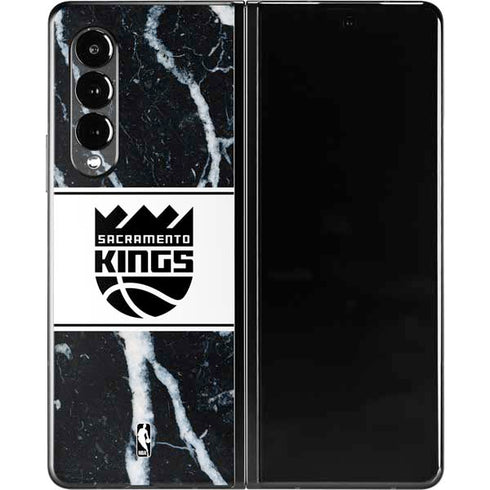 NBA Sacramento Kings Marble Galaxy Z Fold3 5G Skin