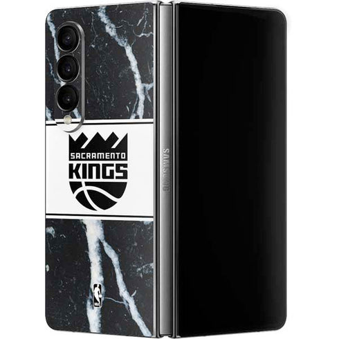NBA Sacramento Kings Marble Galaxy Z Fold4 5G Skin