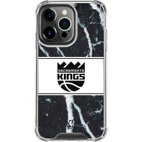 NBA Sacramento Kings Marble iPhone 15 Pro Clear Case