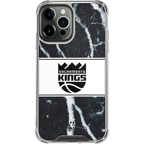 NBA Sacramento Kings Marble iPhone 14 Pro Max Clear Case