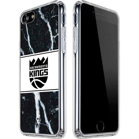 NBA Sacramento Kings Marble iPhone SE (2nd & 3rd Gen) Clear Case