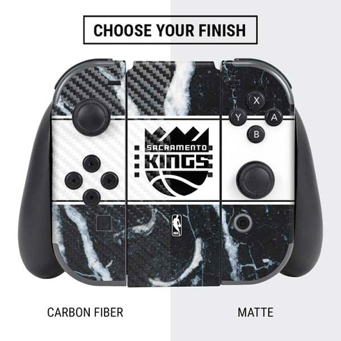 NBA Sacramento Kings Marble Nintendo Switch Bundle Skin