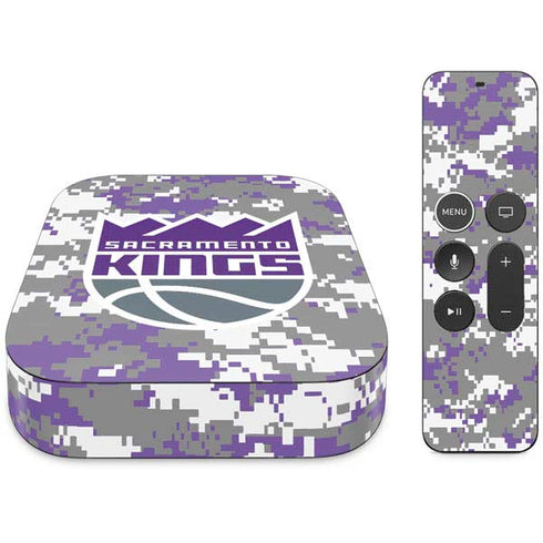 NBA Sacramento Kings Purple Digi Camo Apple TV Skin