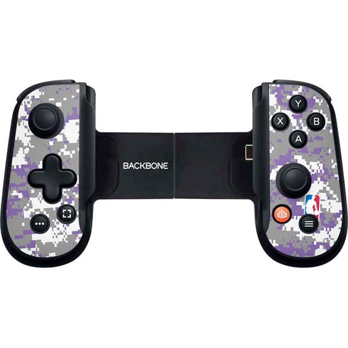 NBA Sacramento Kings Purple Digi Camo Backbone One for iPhone Game Controller Skin