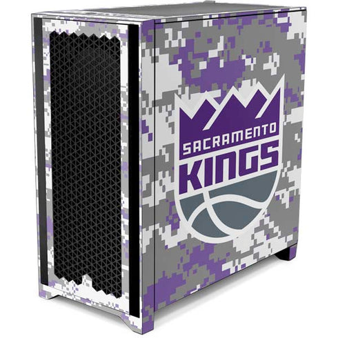 NBA Sacramento Kings Purple Digi Camo Corsair 4000D Tempered Glass Mid-Tower ATX Case Skin