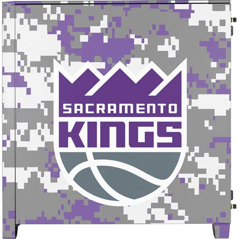 NBA Sacramento Kings Purple Digi Camo Corsair 4000D Tempered Glass Mid-Tower ATX Case Skin