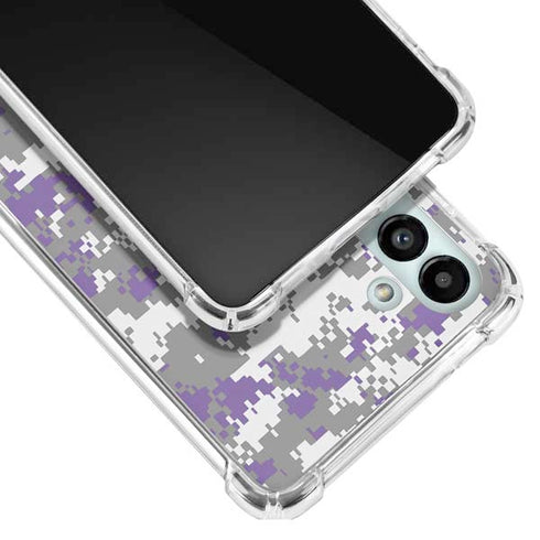NBA Sacramento Kings Purple Digi Camo Galaxy A13 5G Clear Case