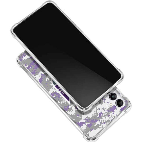 NBA Sacramento Kings Purple Digi Camo Galaxy A15 5G Clear Case
