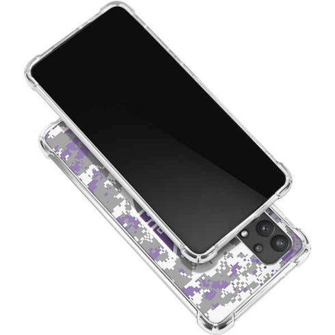 NBA Sacramento Kings Purple Digi Camo Galaxy A32 5G Clear Case