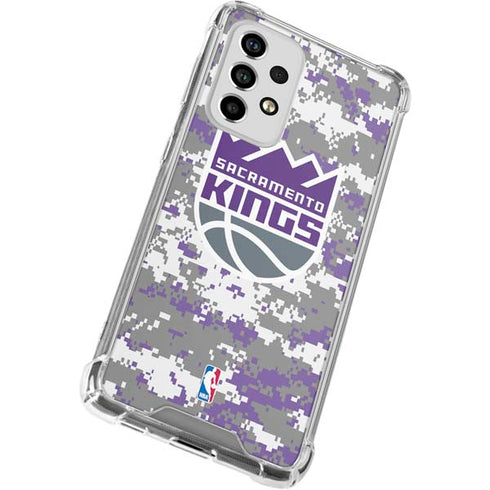 NBA Sacramento Kings Purple Digi Camo Galaxy A33 5G Clear Case