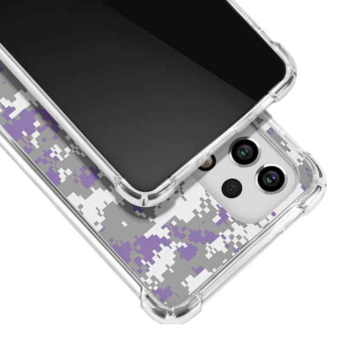 NBA Sacramento Kings Purple Digi Camo Galaxy A53 5G Clear Case