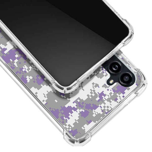 NBA Sacramento Kings Purple Digi Camo Galaxy A54 5G Clear Case