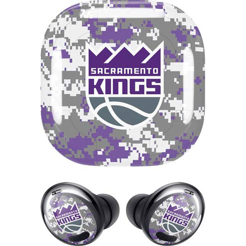 NBA Sacramento Kings Purple Digi Camo Galaxy Buds Pro Skin