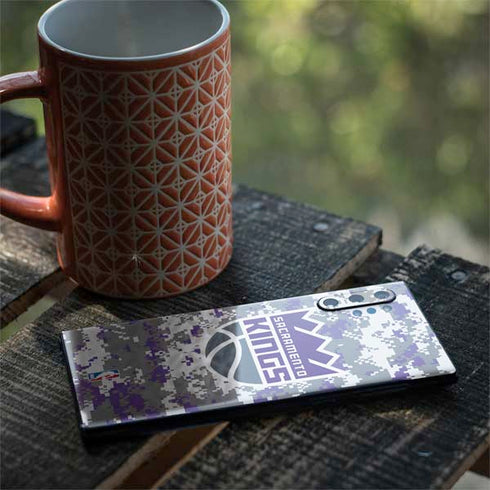 NBA Sacramento Kings Purple Digi Camo Galaxy Note 10 Plus Skin