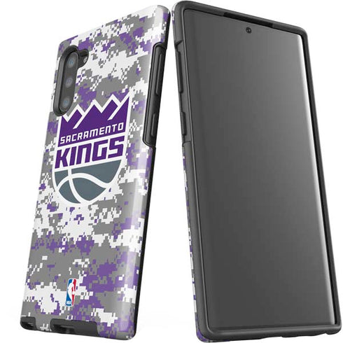 NBA Sacramento Kings Purple Digi Camo Galaxy Note 10 Pro Case