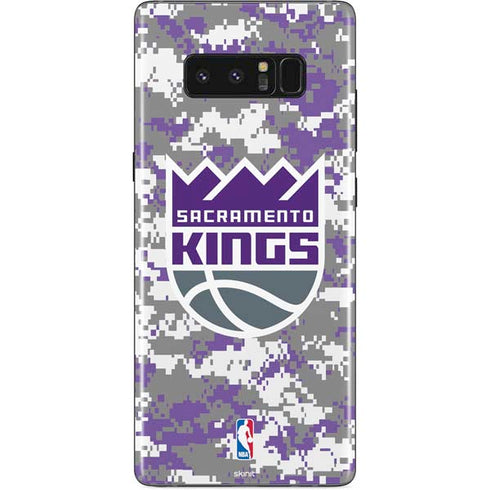 NBA Sacramento Kings Purple Digi Camo Galaxy Note 8 Skin