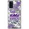 NBA Sacramento Kings Purple Digi Camo Galaxy Note20 5G Clear Case