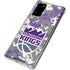 NBA Sacramento Kings Purple Digi Camo Galaxy Note20 5G Clear Case