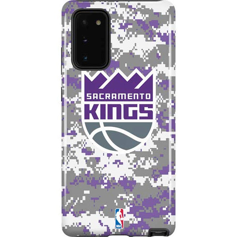 NBA Sacramento Kings Purple Digi Camo Galaxy Note20 5G Pro Case