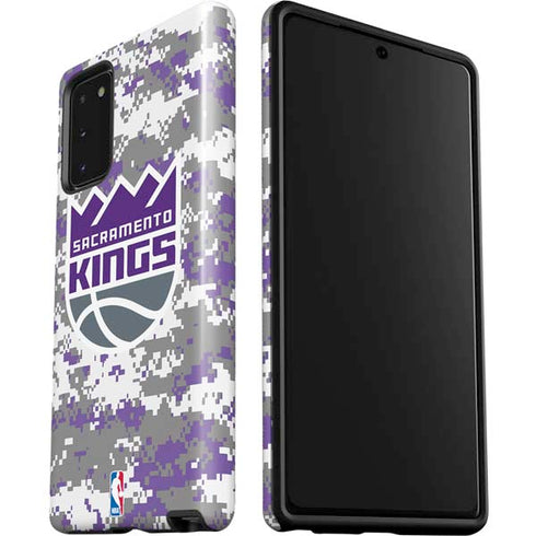 NBA Sacramento Kings Purple Digi Camo Galaxy Note20 5G Pro Case
