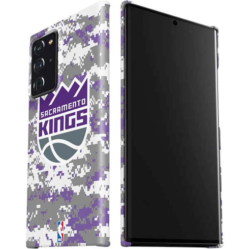 NBA Sacramento Kings Purple Digi Camo Galaxy Note20 Ultra 5G Lite Case
