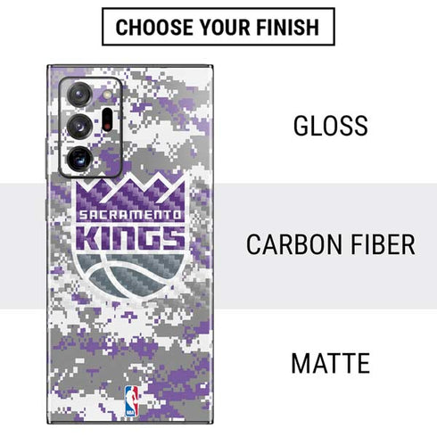 NBA Sacramento Kings Purple Digi Camo Galaxy Note20 Ultra 5G Skin