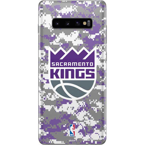 NBA Sacramento Kings Purple Digi Camo Galaxy S10 Plus Skin