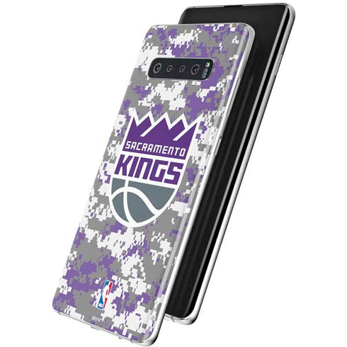 NBA Sacramento Kings Purple Digi Camo Galaxy S10 Plus Skin