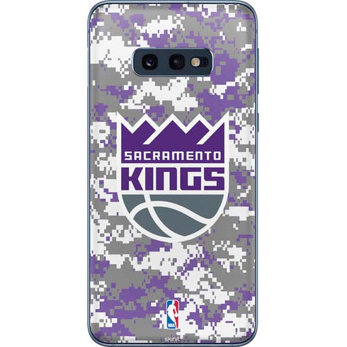 NBA Sacramento Kings Purple Digi Camo Galaxy S10e Skin