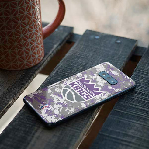 NBA Sacramento Kings Purple Digi Camo Galaxy S10e Skin