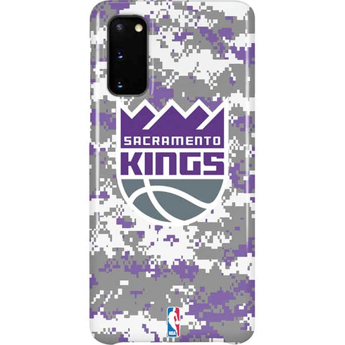 NBA Sacramento Kings Purple Digi Camo Galaxy S20 Lite Case