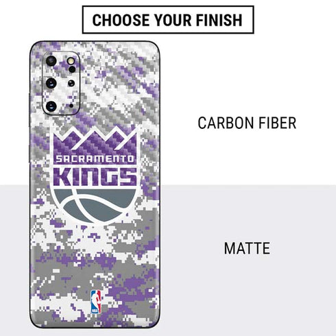 NBA Sacramento Kings Purple Digi Camo Galaxy S20 Plus Skin