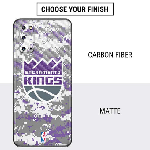 NBA Sacramento Kings Purple Digi Camo Galaxy S20 Skin