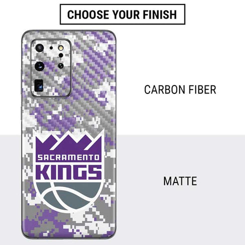 NBA Sacramento Kings Purple Digi Camo Galaxy S20 Ultra 5G Skin