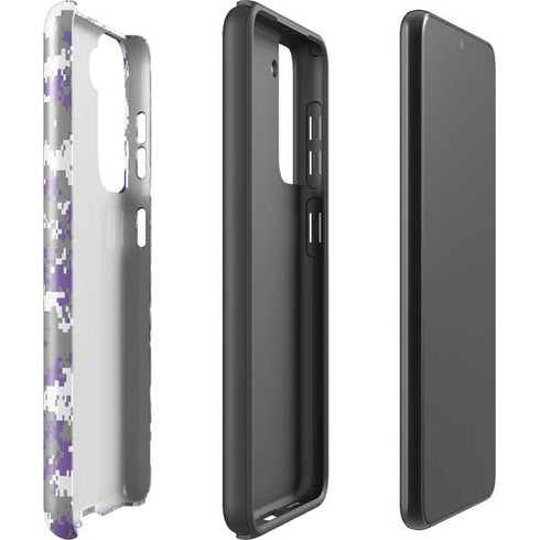 NBA Sacramento Kings Purple Digi Camo Galaxy S21 FE Pro Case