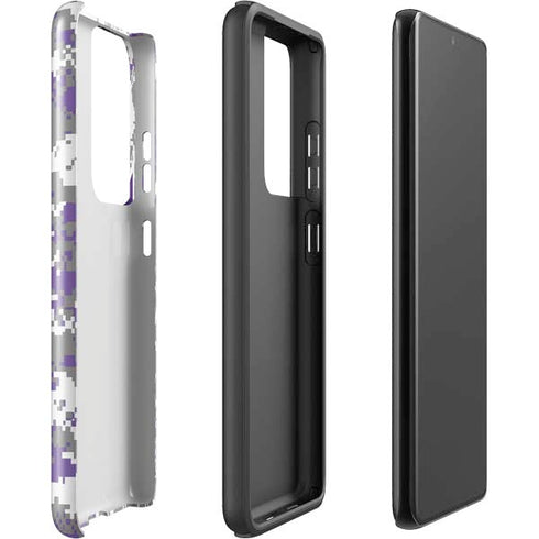 NBA Sacramento Kings Purple Digi Camo Galaxy S21 Ultra 5G Pro Case