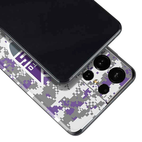NBA Sacramento Kings Purple Digi Camo Galaxy S21 Ultra 5G Skin