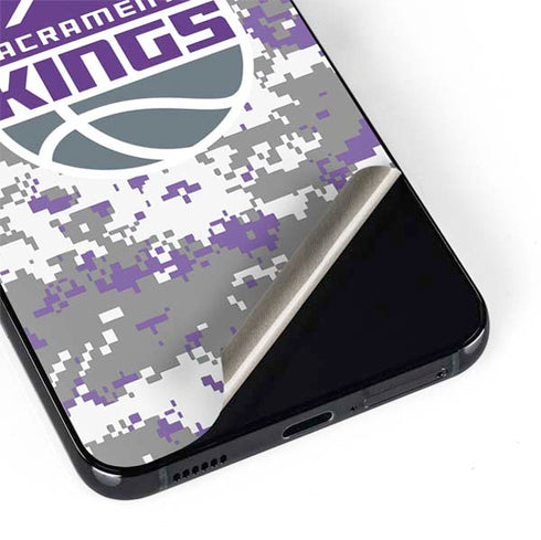 NBA Sacramento Kings Purple Digi Camo Galaxy S22 Plus Skin