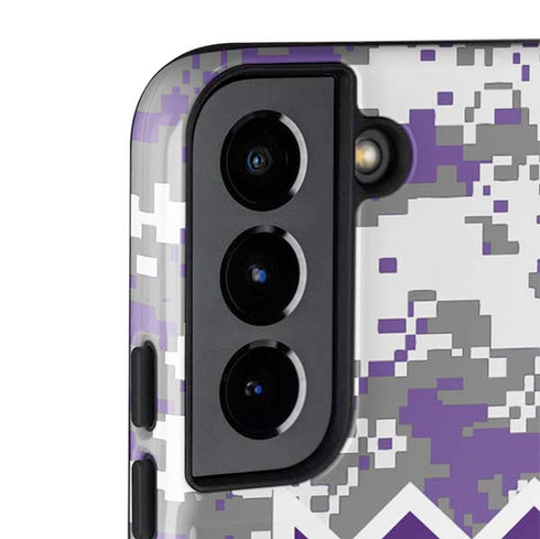 NBA Sacramento Kings Purple Digi Camo Galaxy S22 Pro Case