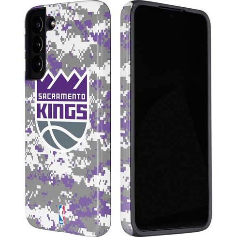 NBA Sacramento Kings Purple Digi Camo Galaxy S22 Pro Case