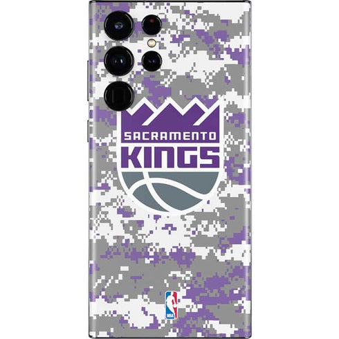 NBA Sacramento Kings Purple Digi Camo Galaxy S22 Ultra Skin