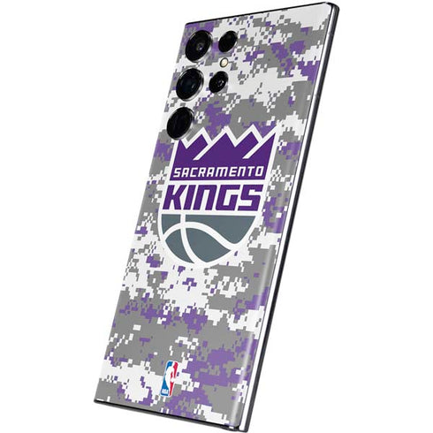 NBA Sacramento Kings Purple Digi Camo Galaxy S22 Ultra Skin