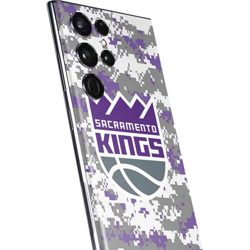 NBA Sacramento Kings Purple Digi Camo Galaxy S22 Ultra Skin