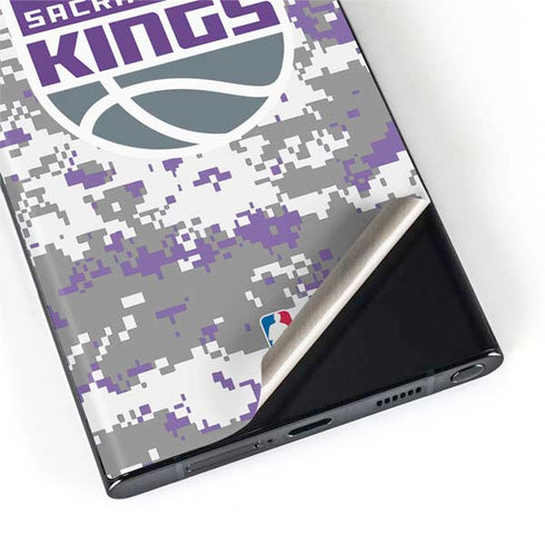 NBA Sacramento Kings Purple Digi Camo Galaxy S22 Ultra Skin