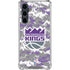 NBA Sacramento Kings Purple Digi Camo Galaxy S23 FE Clear Case